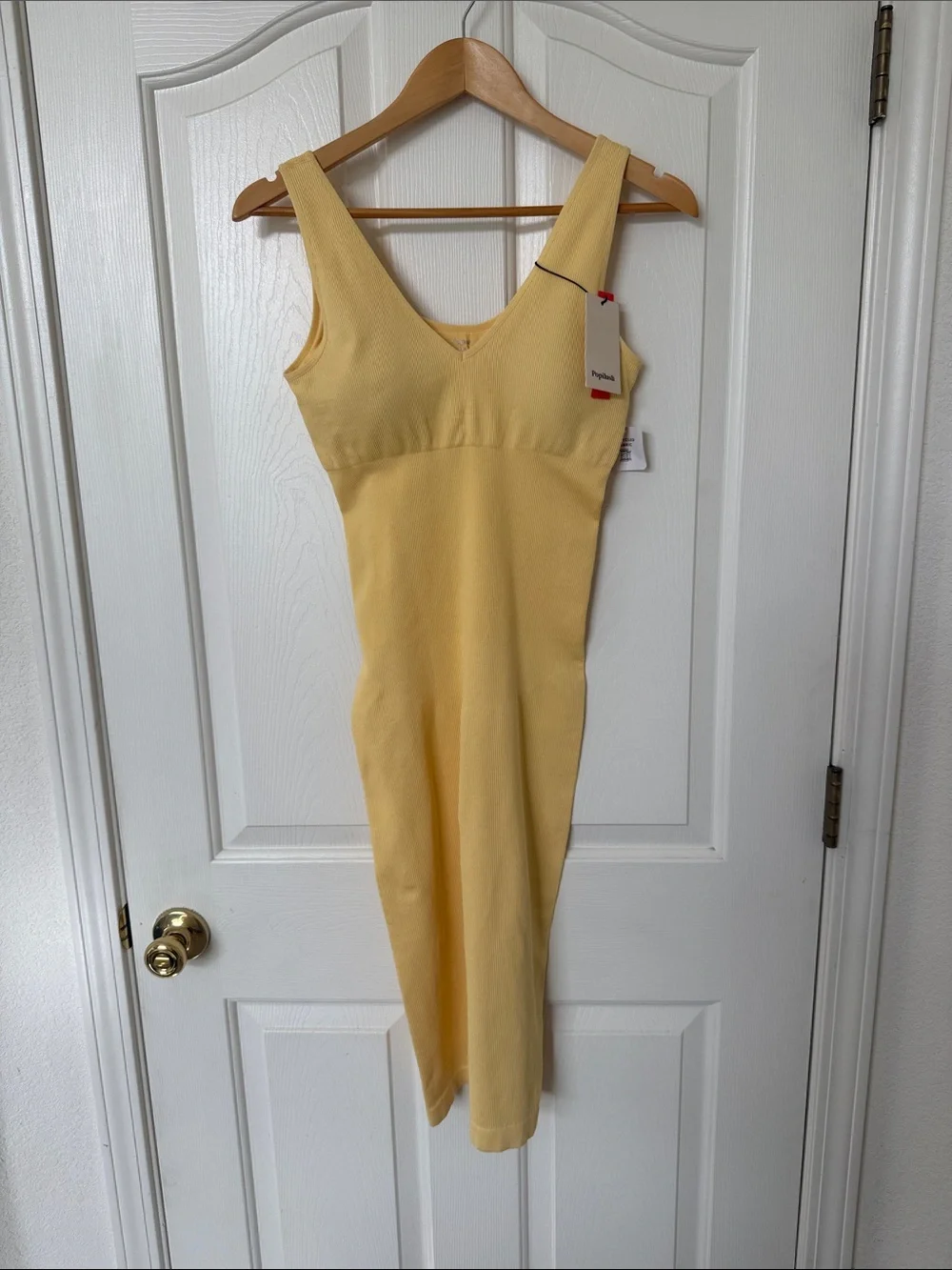 Popilush | BNWT | Butter Yellow Midi Dress - Picture 1 of 5